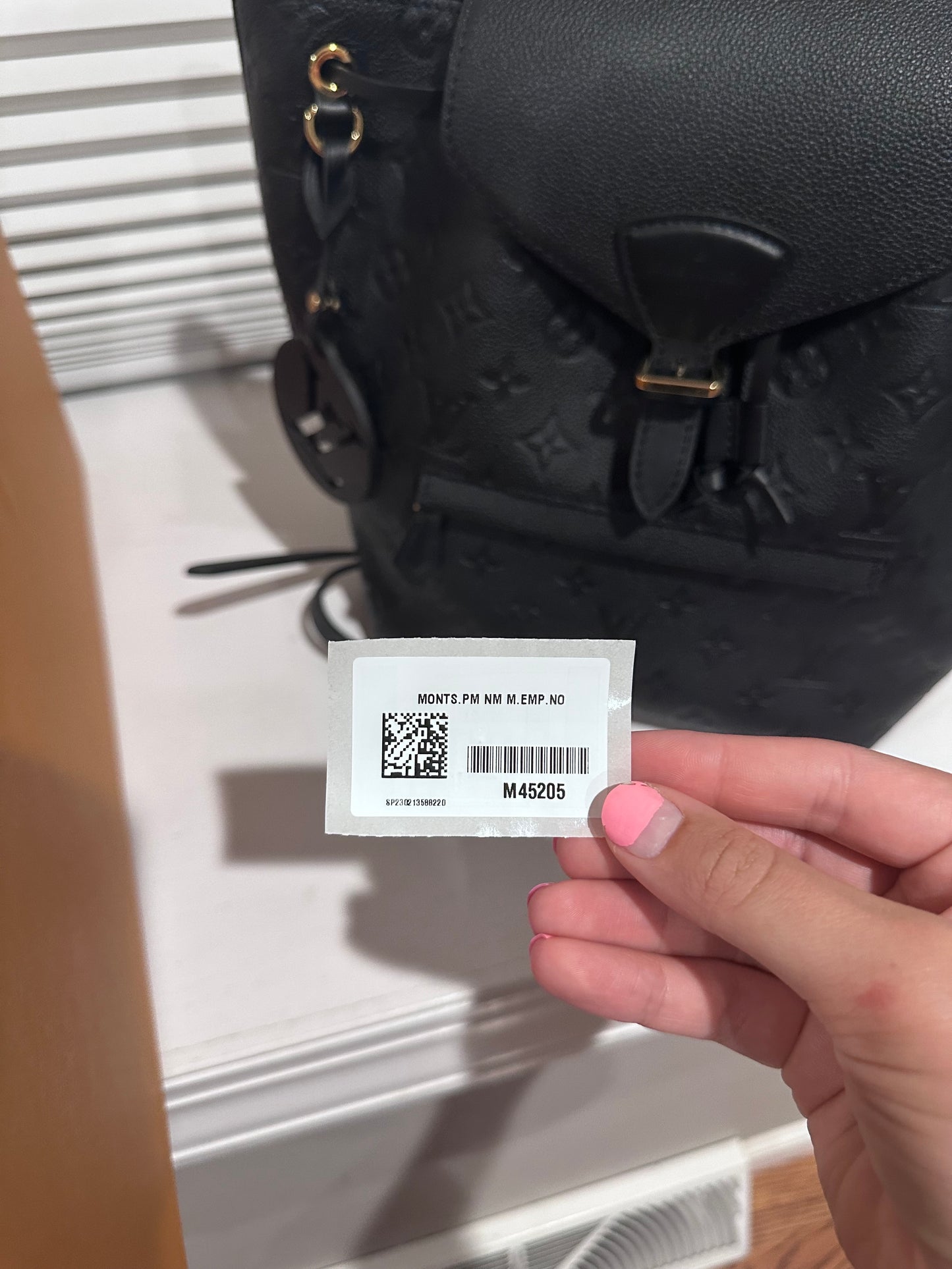 Louis Vuitton Monsuri PM Emplant Noir Black
