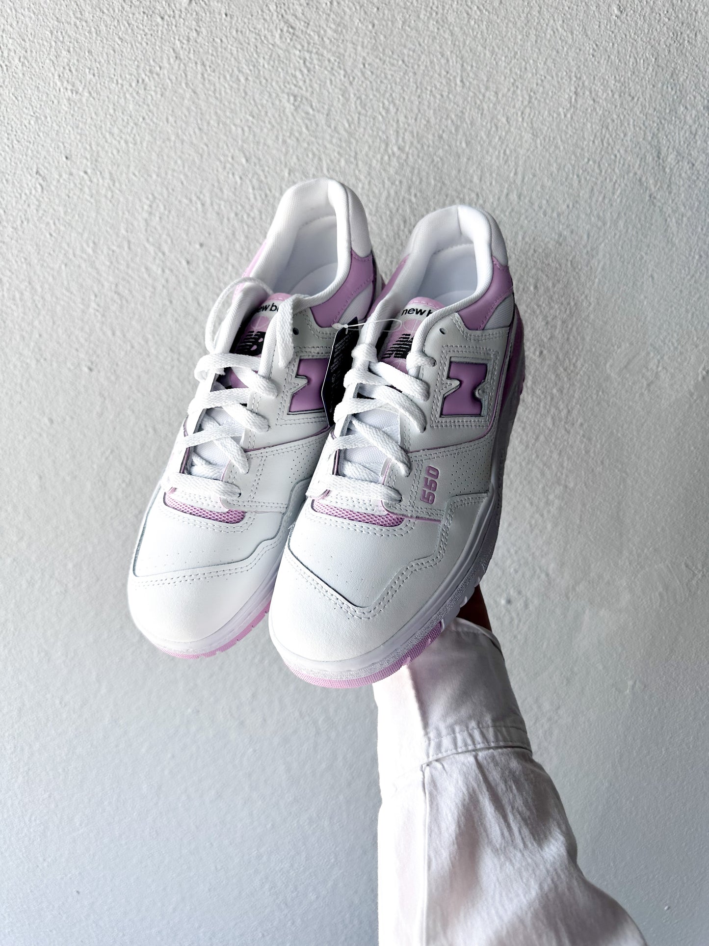 New Balance 550 White Bubblegum Pink (W)
