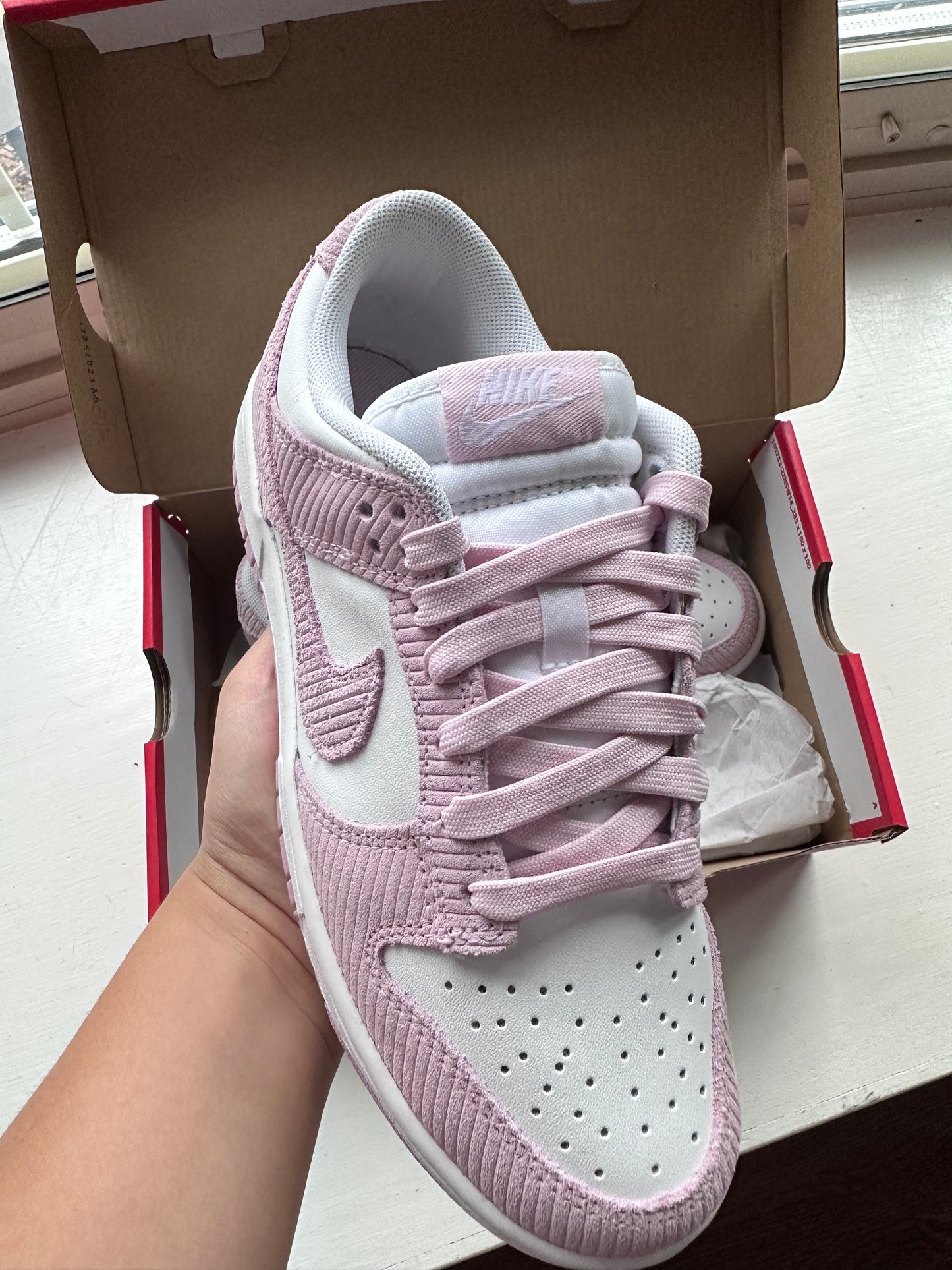Nike Dunk Low Pink Corduroy (W)