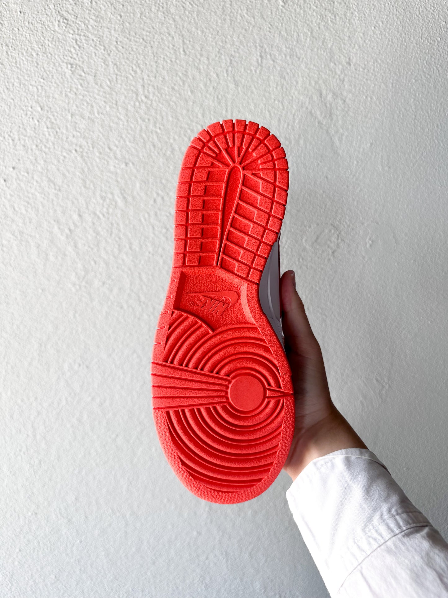 Nike Dunk High White Picante Red