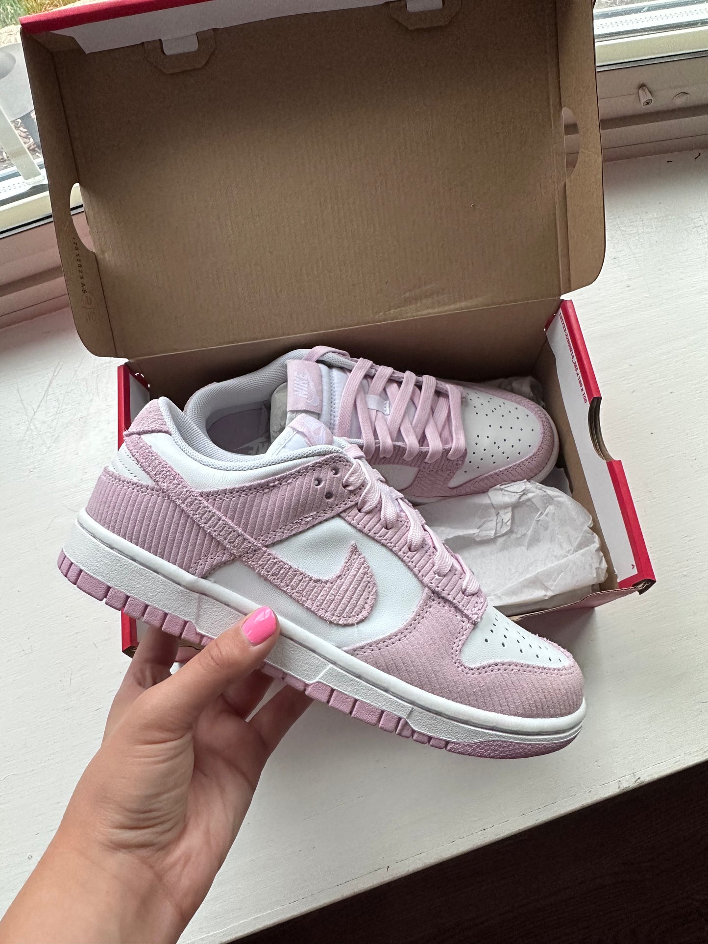 Nike Dunk Low Pink Corduroy (W)