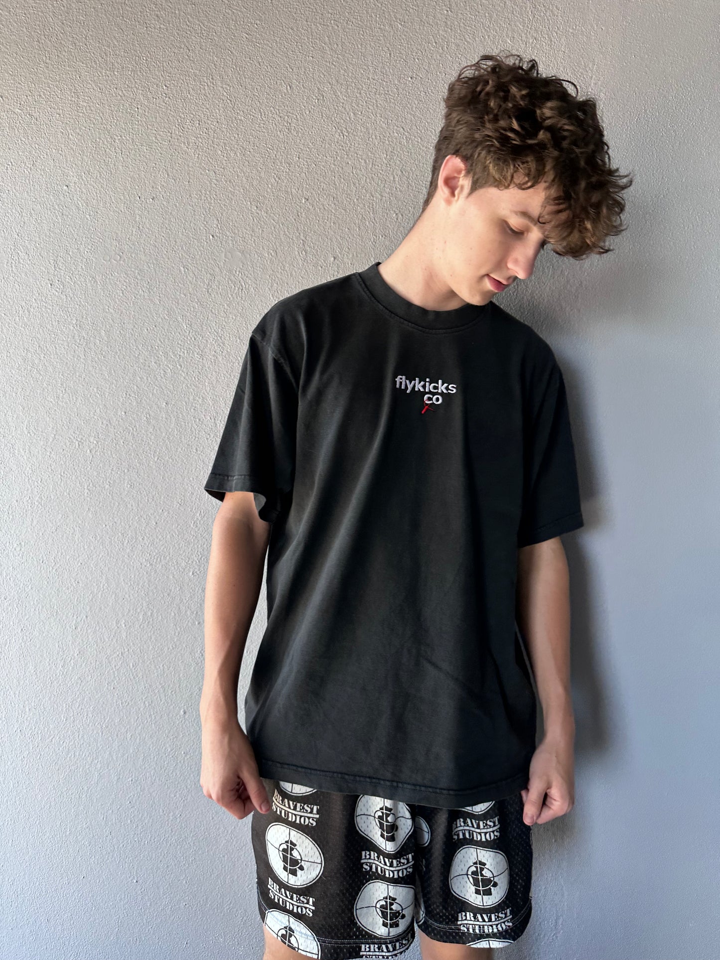 Fly Kicks Embroidered Tee