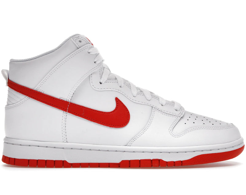 Nike Dunk High White Picante Red