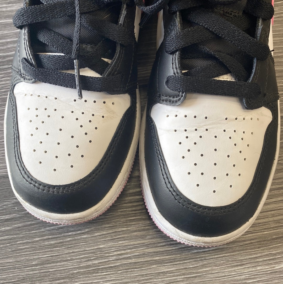 Jordan 1 Mid White Black Light Arctic Pink (GS) (Preowned)