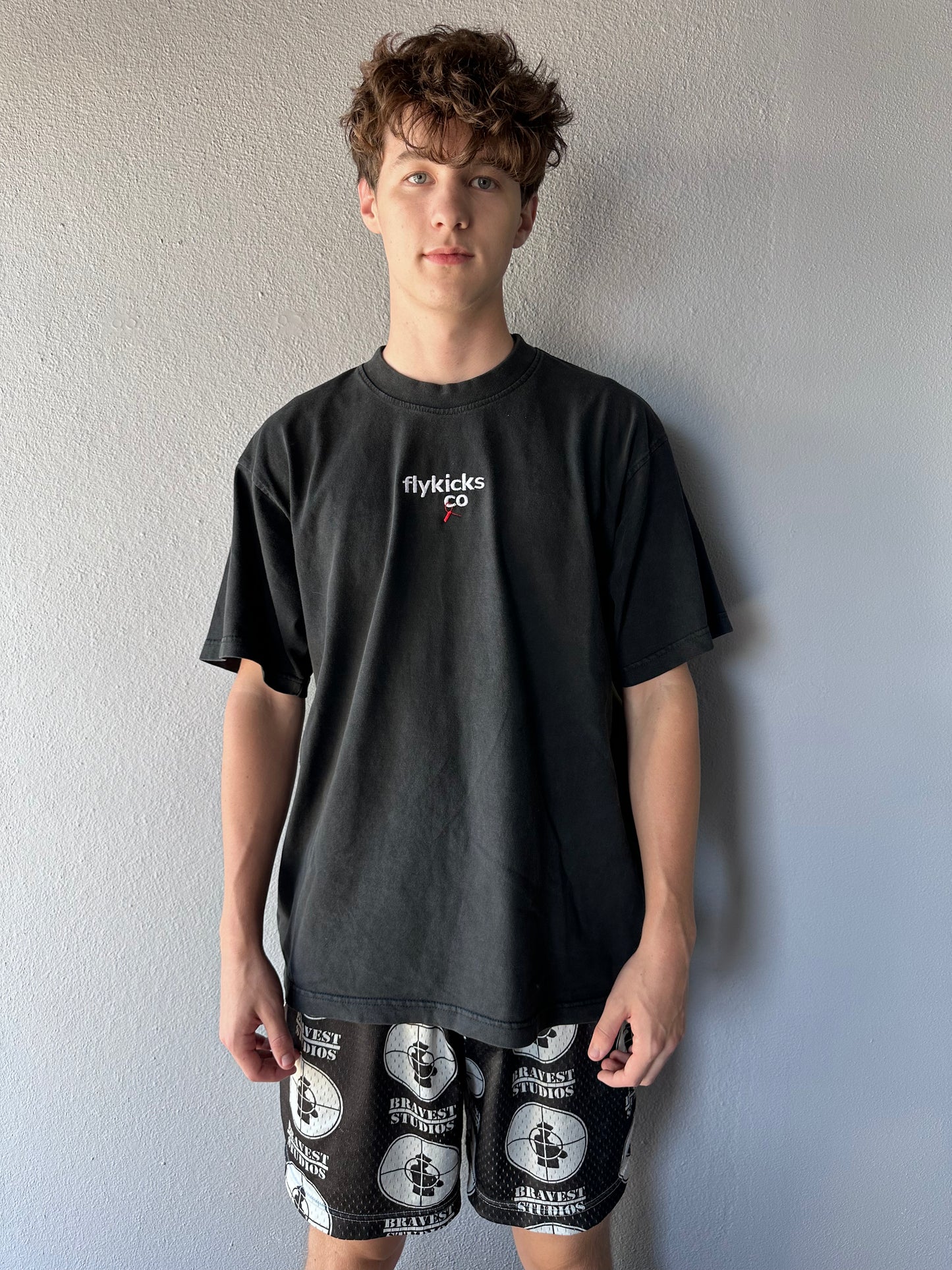 Fly Kicks Embroidered Tee