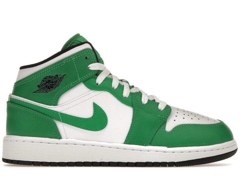 Jordan 1 Mid Lucky Green (GS)