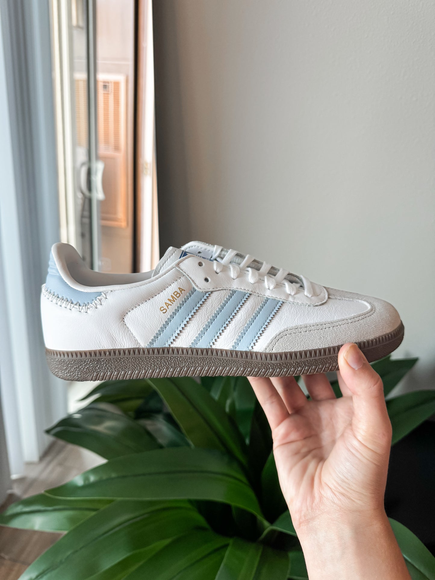 Adidas Samba OG White Sky Blue (GS)