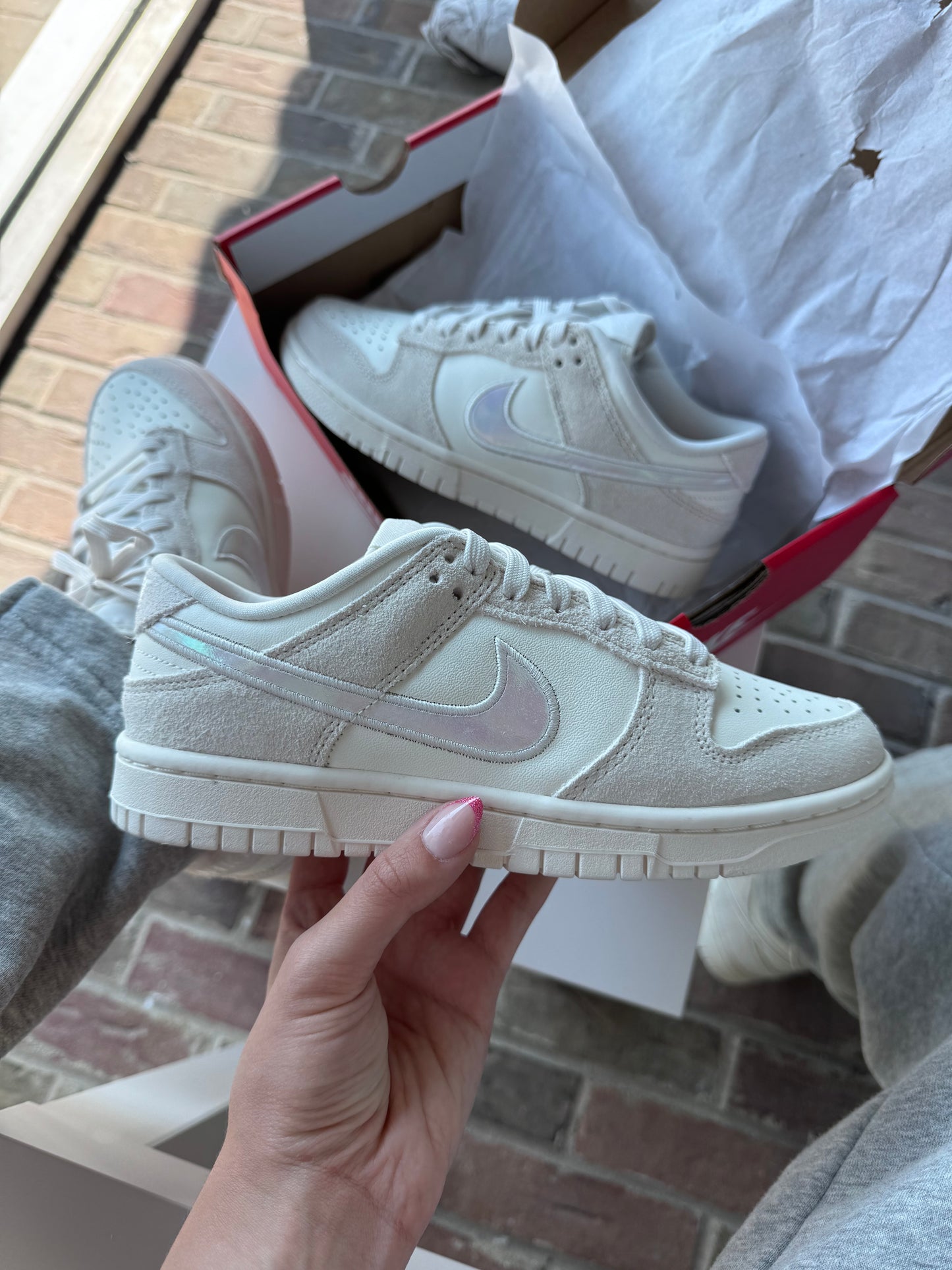 Nike Dunk Low Sail Iridescent Swoosh (W)