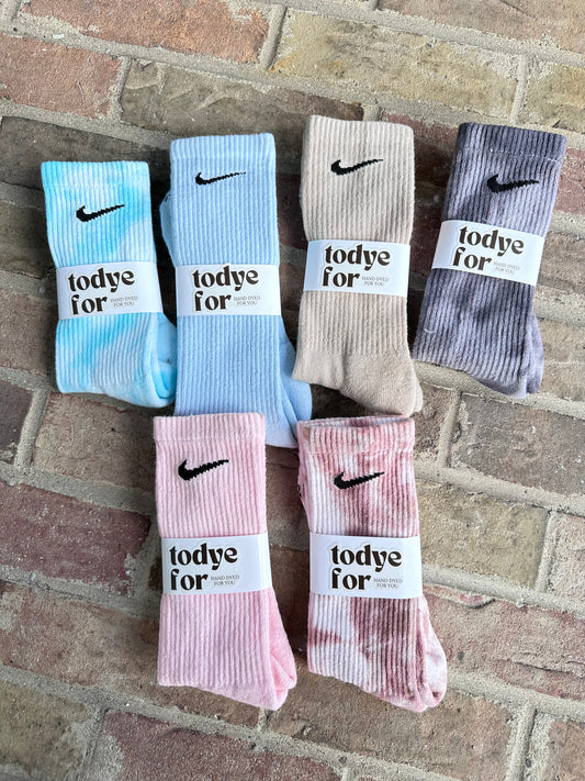 Todyefor- Hand dyed Nike Socks