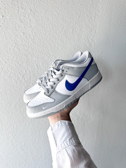 Nike Dunk Low Mini Swoosh Wolf Grey Game Royal (GS)