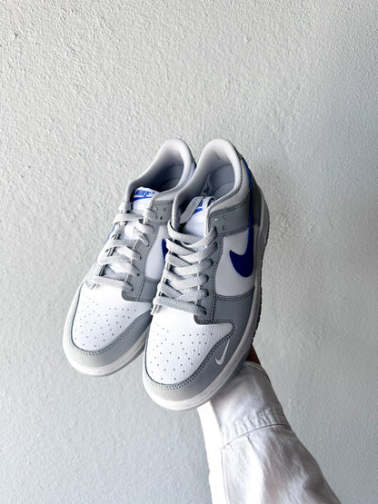 Nike Dunk Low Mini Swoosh Wolf Grey Game Royal (GS)