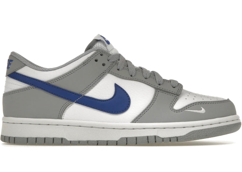 Nike Dunk Low Mini Swoosh Wolf Grey Game Royal (GS)