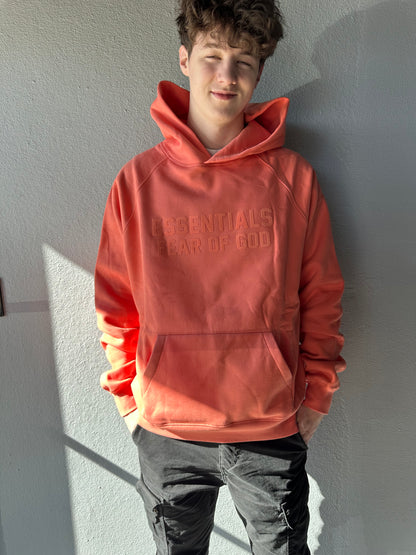 Fear of God Essentials Hoodie Coral