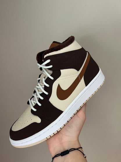 Jordan 1 Mid SE Brown Basalt Oatmeal (W)